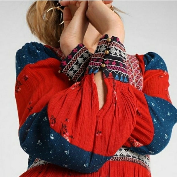 Free People x Revolve Starlight Printed Maxi Dress Rare Seen On Tori Spelling - Picture 5 of 13